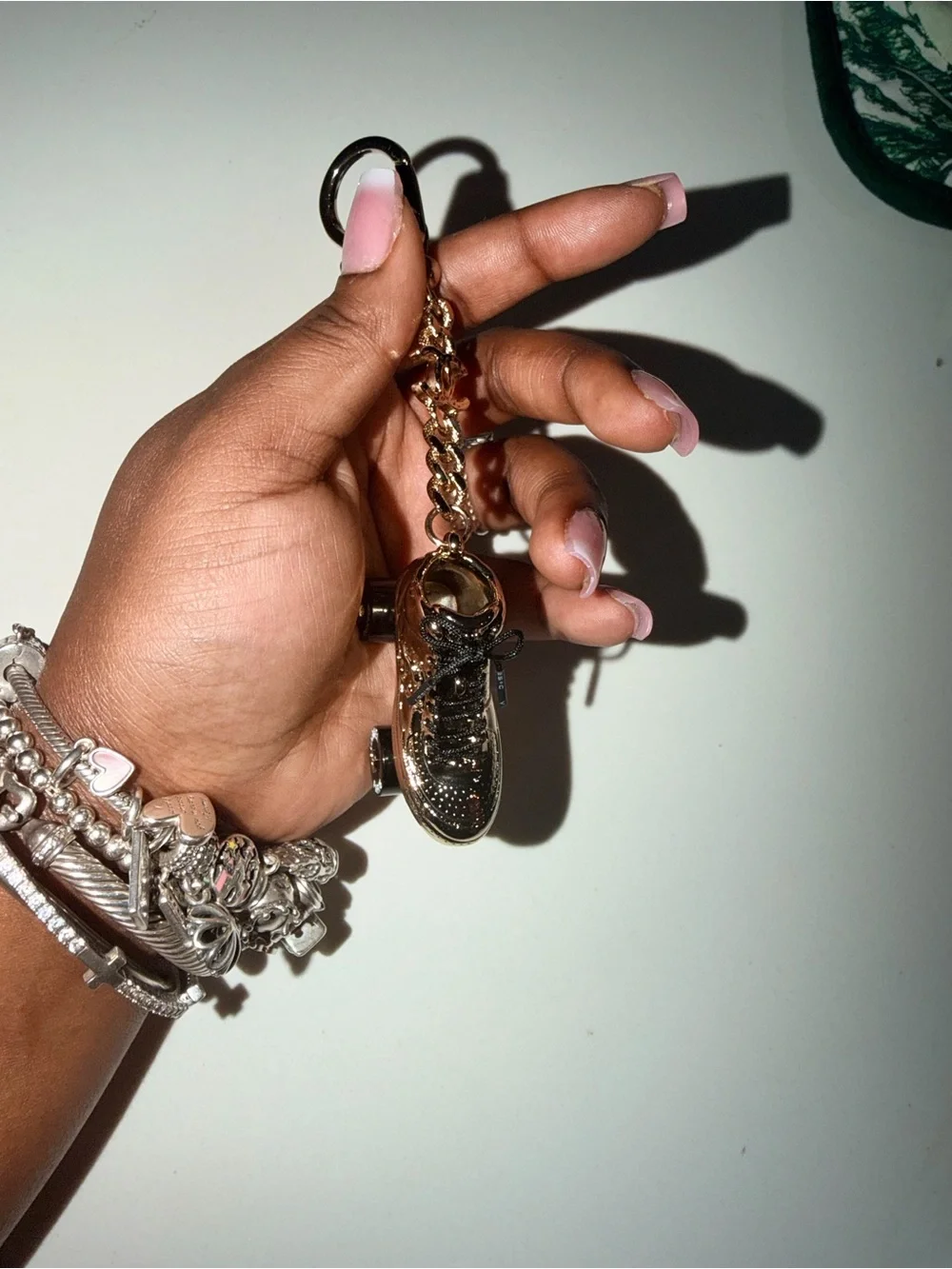 CHANEL gold tone